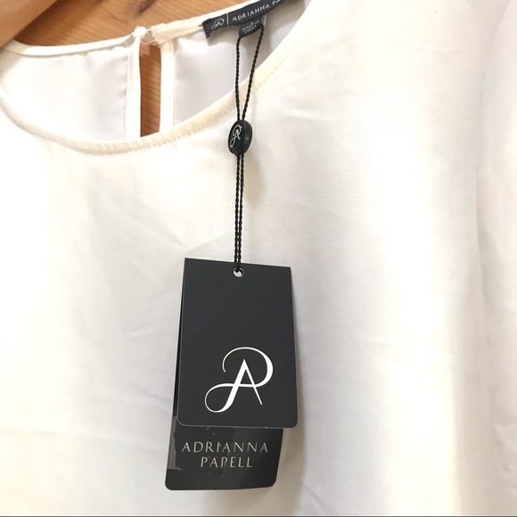 Adrianna Papell Buttercream Cutout Sleeve Blouse (Sm) NWT! - Picture 5 of 8